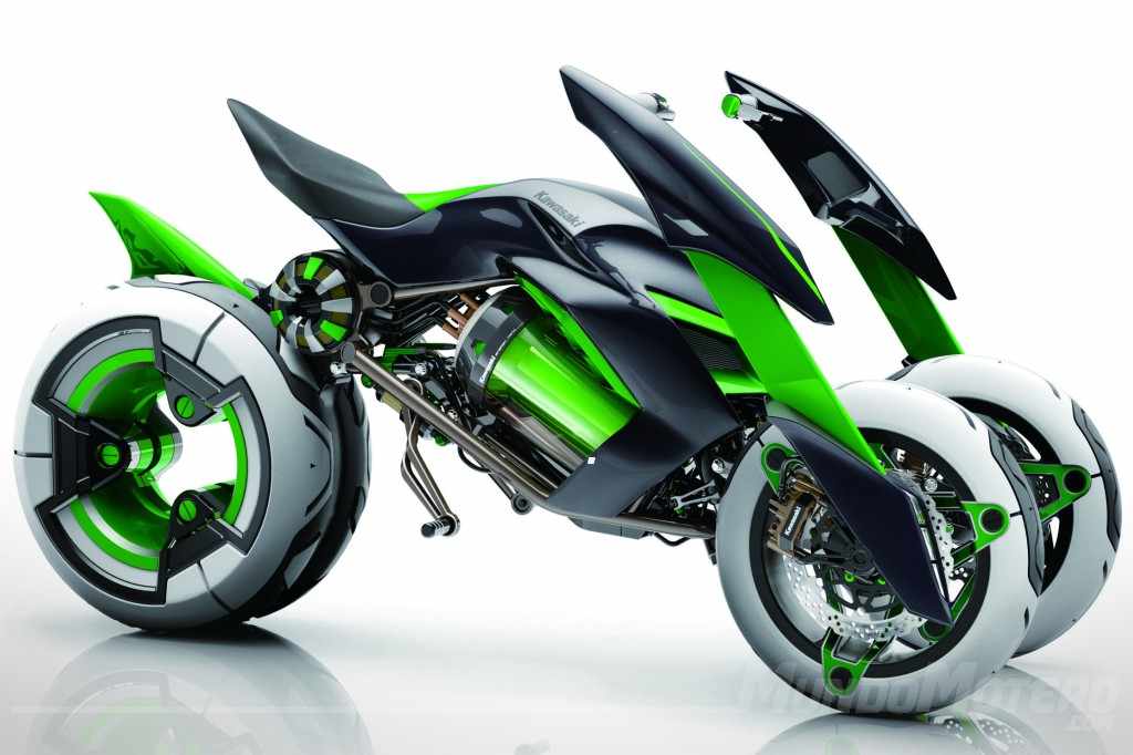 ¿Una posible moto de tres ruedas de Kawasaki"