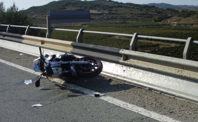 Como actuar en caso de accidente de moto
