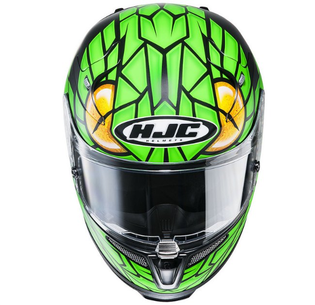 cascos jorge lorenzo HJC Green Mamba - MundoMotero.com
