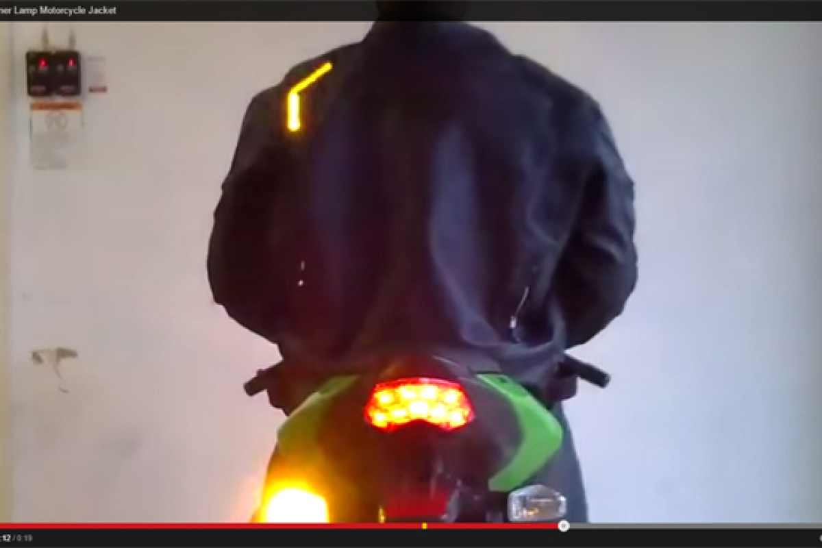 Chaqueta de moto con luces LED