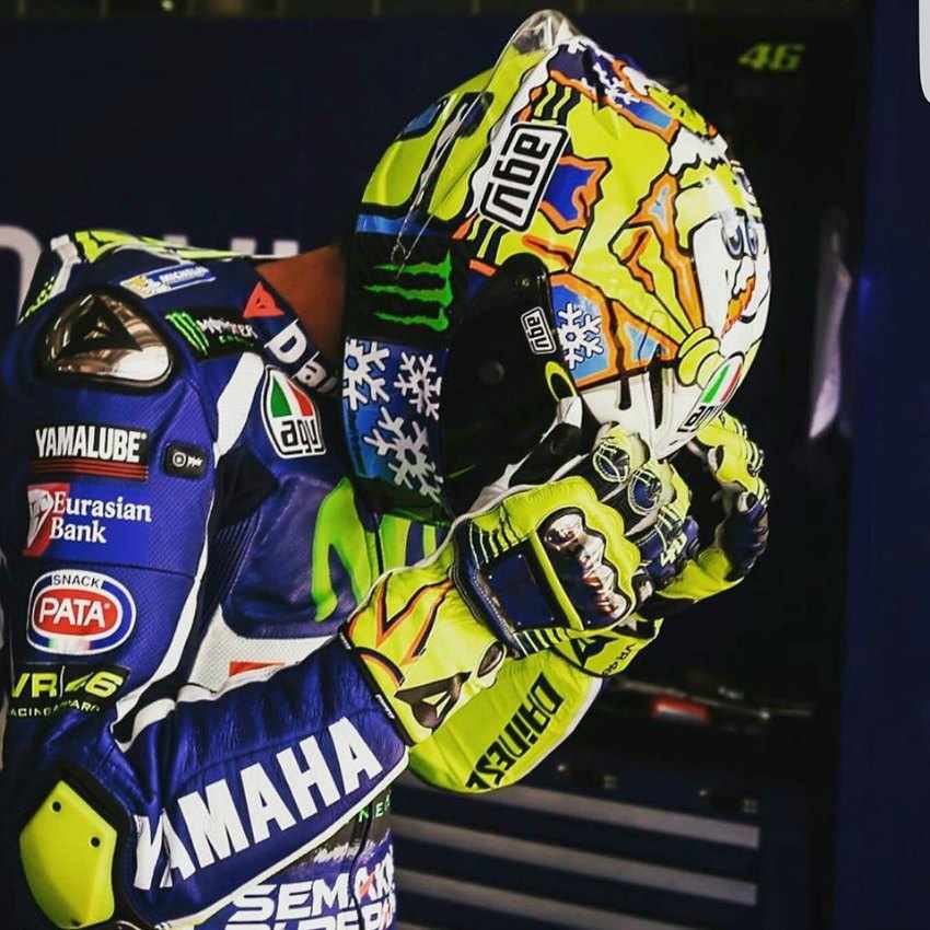 Casco de Valentino Rossi 2016 Winter Test 2