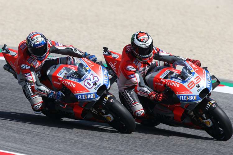 Andrea Doviziosoy Jorge Lorenzo