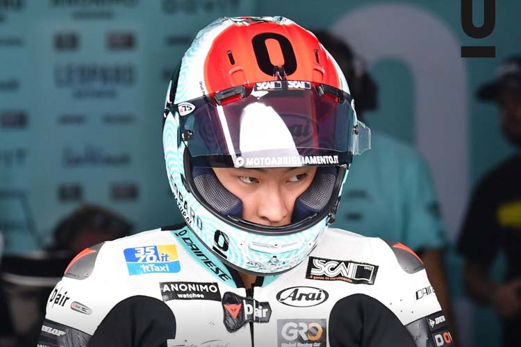 Tatsuki Suzuki reina bajo la lluvia de Japón y logra la pole de Moto3 en casa