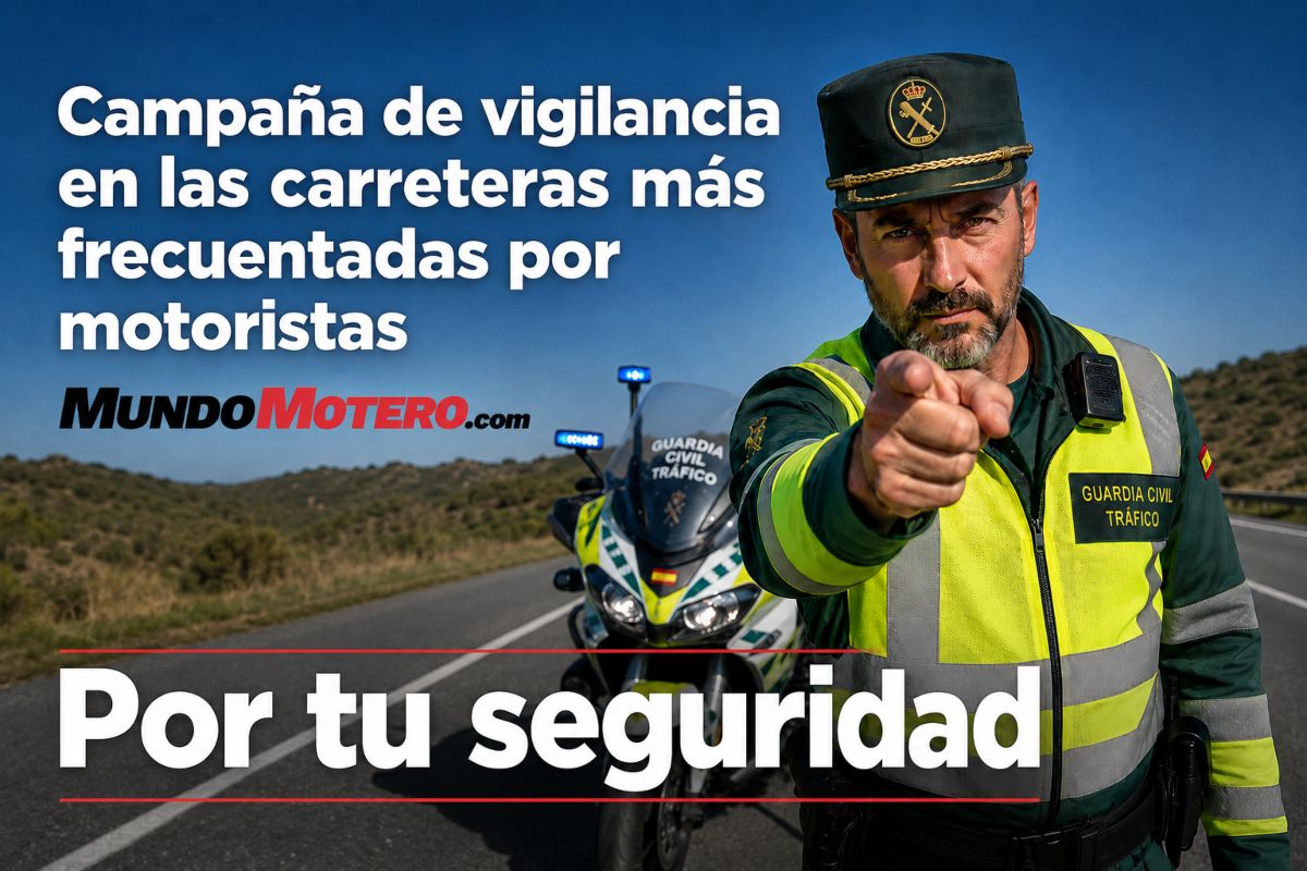 La DGT reforzará la vigilancia en las carreteras más frecuentadas por motoristas durante los fines de semana