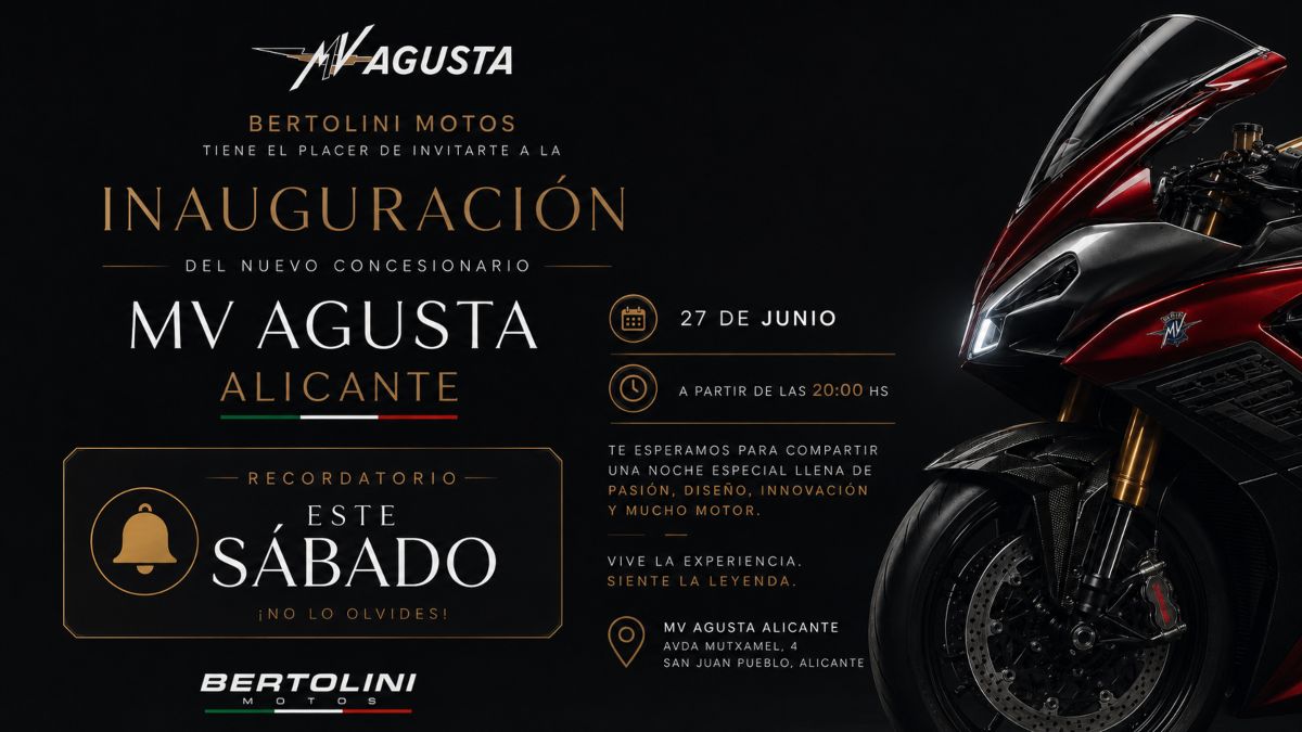 MV Agusta inaugura su nuevo concesionario en Alicante de la mano de Bertolini Motos
